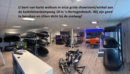 Modula Evo 550 liter dakkoffer Hoogglans zwart nieuw model