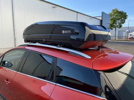 Modula dakkoffer Evo 470 liter - Hoogglans zwart