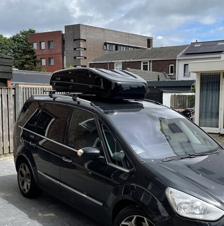 Modula dakkoffer Evo 470 liter - Hoogglans zwart