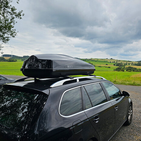 Modula Ciao 430 liter dakkoffer hoogglans zwart