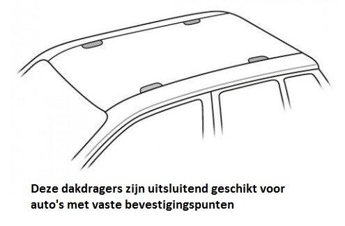 Dakdragers Dacia Dokker 3/5 deurs hatchback vanaf 2012