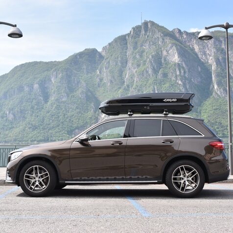 Farad dakkoffer Koral N20 480 liter - Hoogglans zwart