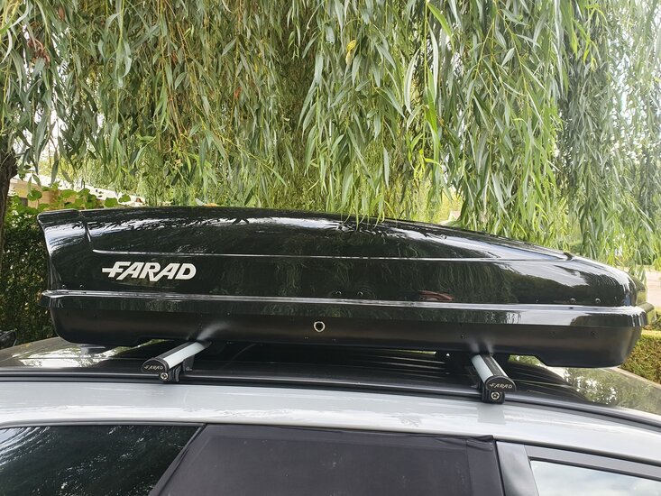 Farad dakkoffer Koral N20 480 liter - Hoogglans zwart