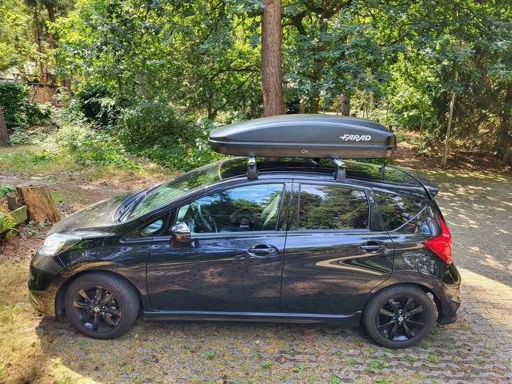 Farad dakkoffer Crub N18 430 liter - Mat zwart