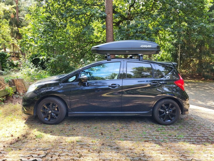 Farad dakkoffer Crub N18 430 liter - Mat zwart