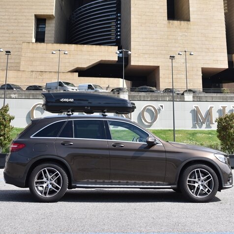 Farad dakkoffer Koral N20 480 liter - Mat zwart