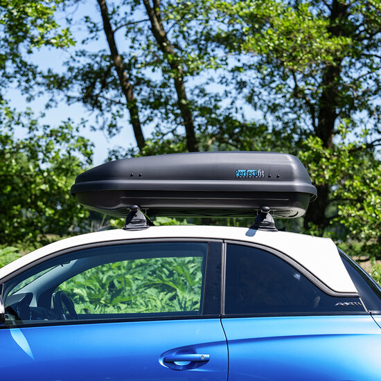 Dakkoffer PerfectFit 400 Liter + Dakdragers BMW 3 Serie Touring (F31) Stationwagon 2015 t/m 2019