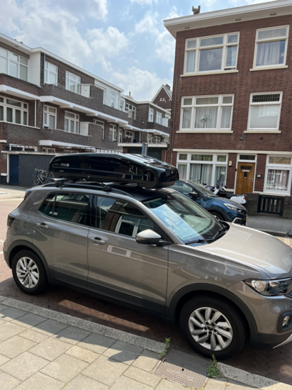 Modula dakkoffer Evo 470 liter - Hoogglans zwart