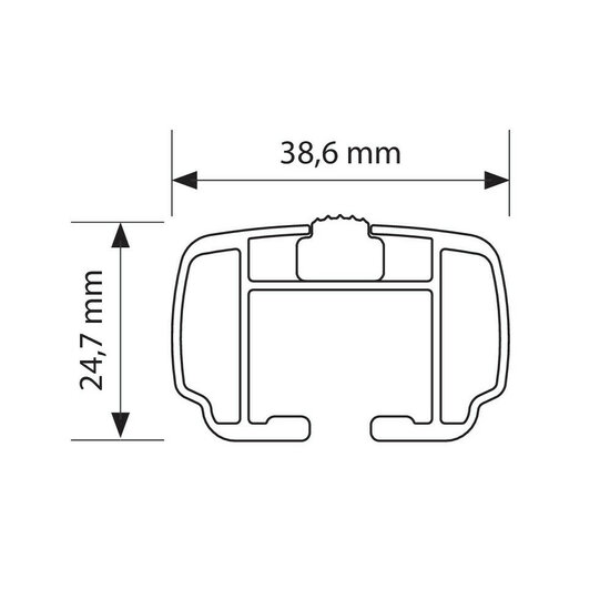 Nordrive dakdragers Ford Tourneo Courier 03/2014 t/m 02/2022