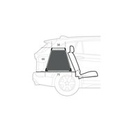 Lampa auto-hondenbench 75 x 75 x 66H cm
