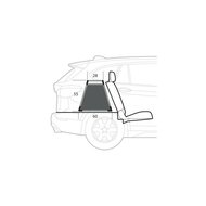 Lampa auto-hondenbench 50 x 60 x 55H cm