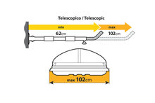 Nordrive dakkoffer muurbeugel - Liggend