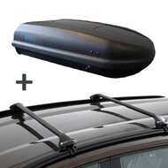 Dakkoffer PerfectFit 400 Liter + Dakdragers Audi A6 Avant (C6) Stationwagon 2004 t/m 2012