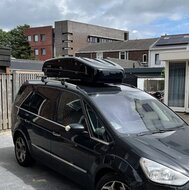 Modula dakkoffer Evo 470 liter - Hoogglans zwart