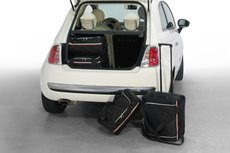 Kofferbak tassenset voor Fiat 500 (+ Cabrio) 2007-heden 3 deurs Carbags Kofferbak tassenset voor Fiat 500 (+ Cabrio) 2007-heden 3 deurs Carbags